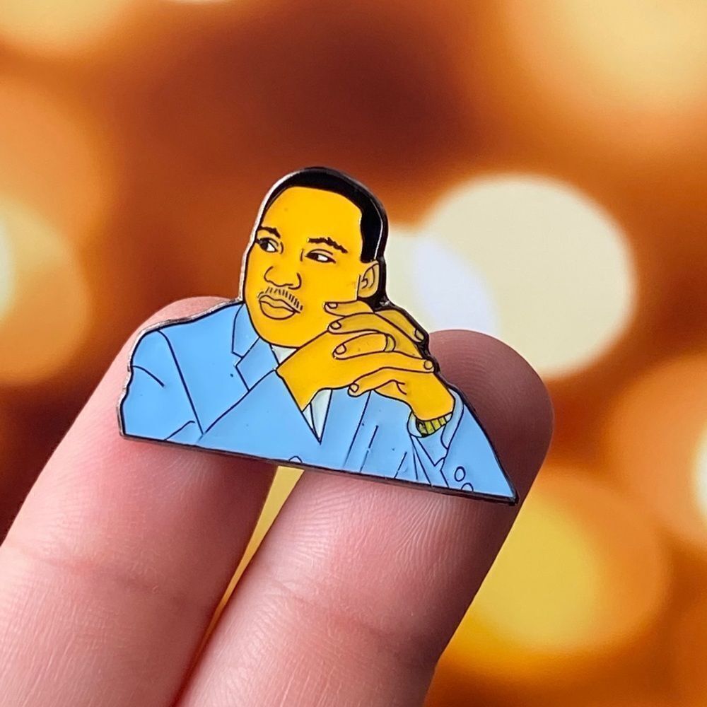 Martin Luther King Jr. Enamel Pin/ Brooch